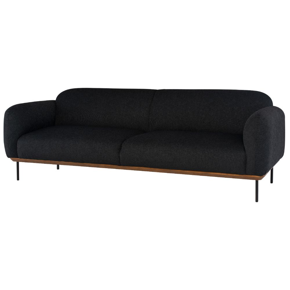 Nuevo HGSC632 BENSON TRIPLE SEAT SOFA in ACTIVATED CHARCOAL